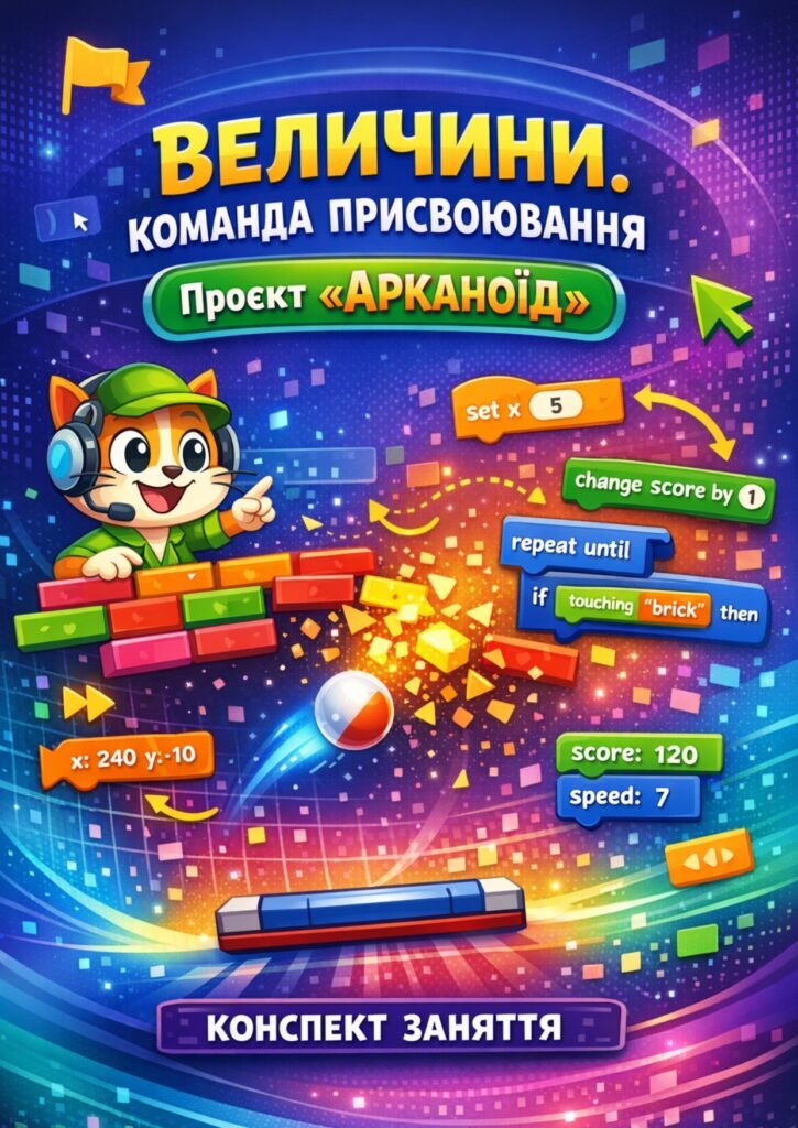 Головне зображення розробки: Конспект заняття «Блокова структура систематизації інформації. Проєкт «Арканоїд»