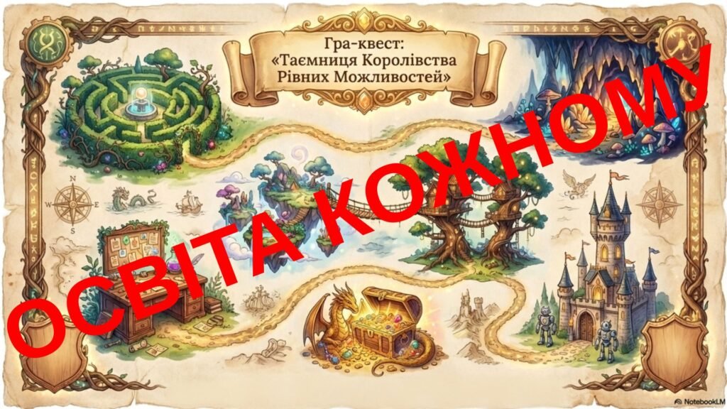 Головне зображення розробки: Гра-квест «Таємниця Королівства Рівних Можливостей»