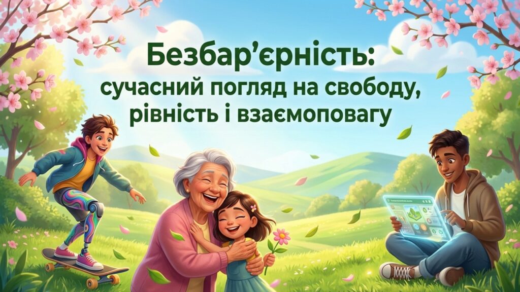 Головне зображення розробки: Нова сучасна мега-презентація про безбар’єрність “Безбар’єрність – сучасний погляд на свободу, рівність і взаємоповагу”