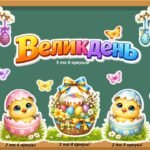 Фото розробки: Великоднє оформлення класу “Мирного Великодня!”, “Великдень”.