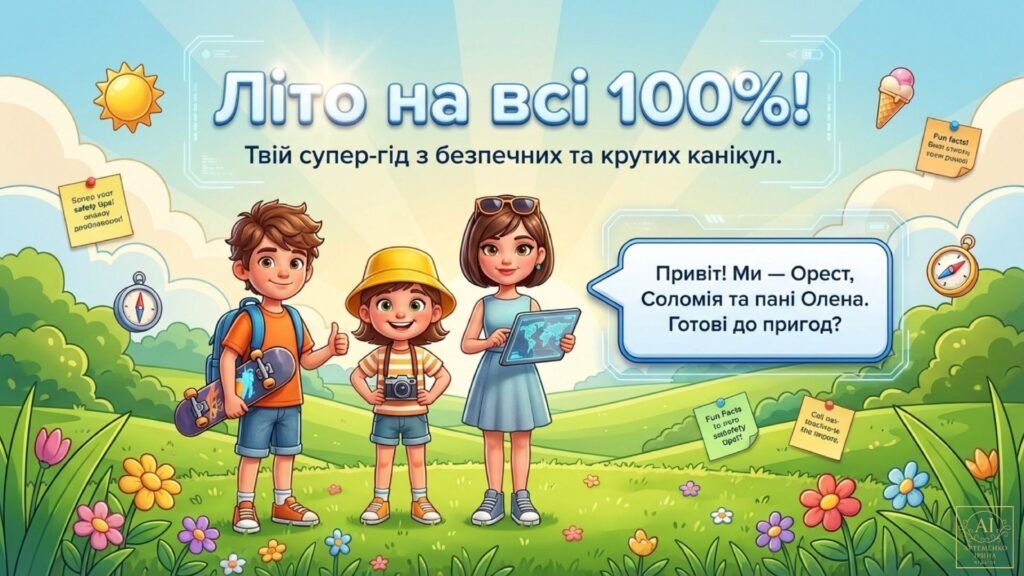 Головне зображення розробки: Презентація “Безпека на літніх канікулах” + плакат з правилами ПОДАРУНОК