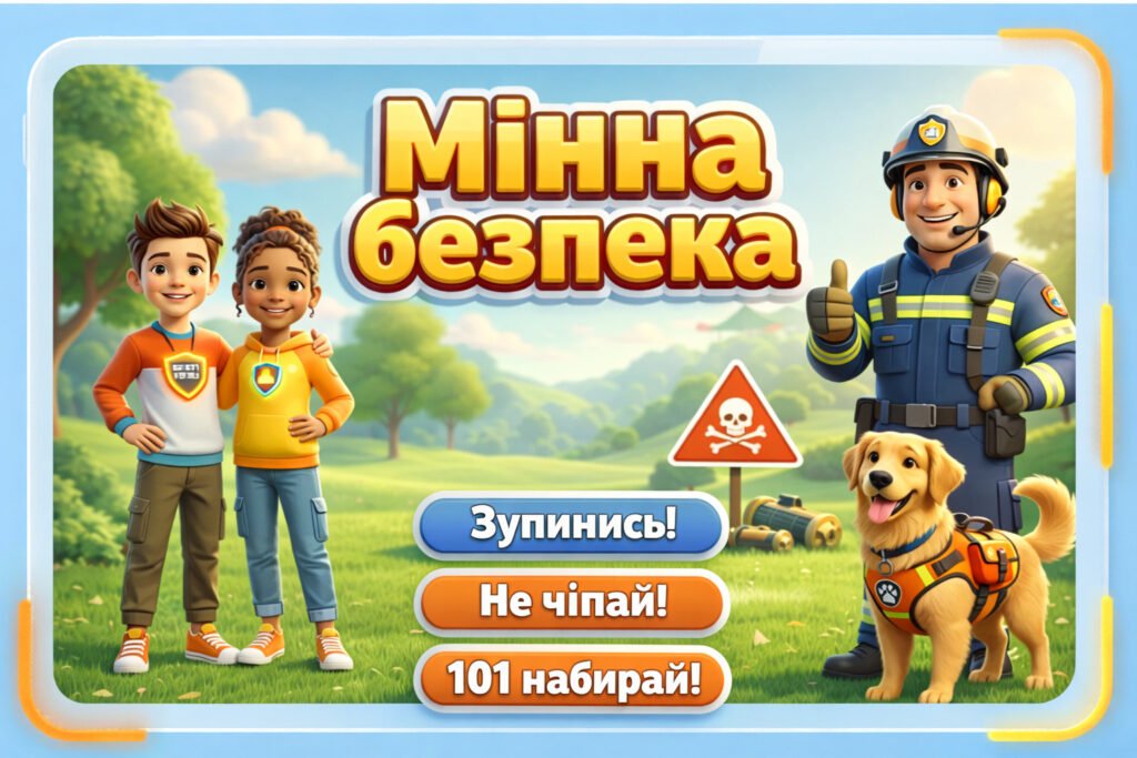 Головне зображення розробки: 4 квітня – Міжнародний день просвіти з питань мінної безпеки. Мінна безпека. Презентація. Постер. Пам’ятка.