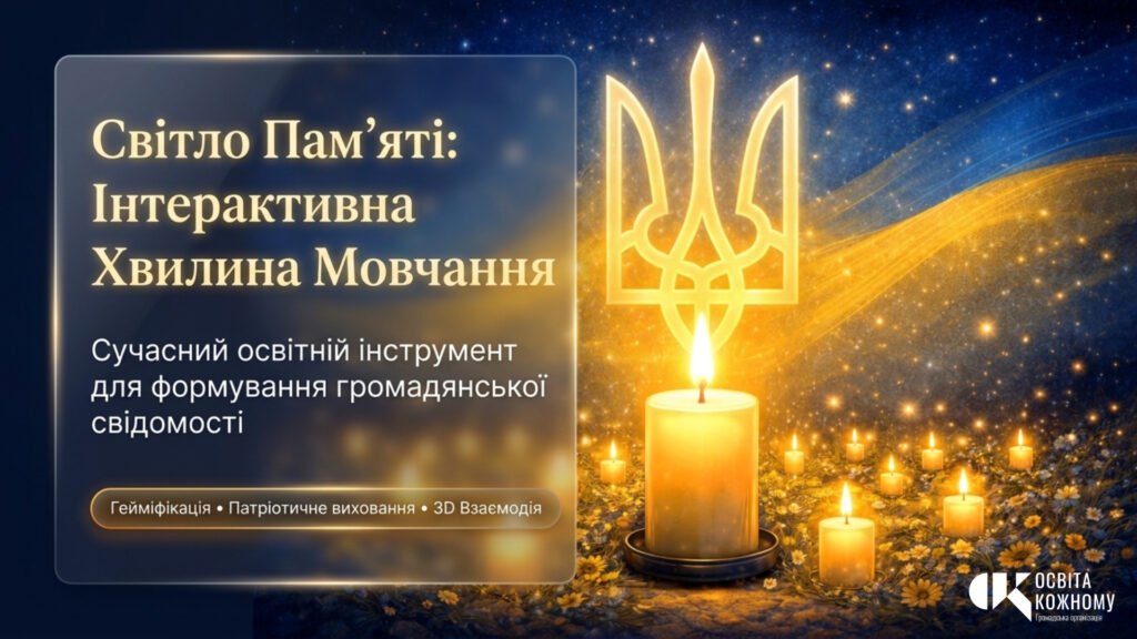 Головне зображення розробки: Інтерактивна вправа «Хвилина мовчання»