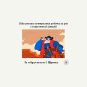 Підсумкова контрольна робота за рік з всесвітньої історії 8 клас (за підручником І. Щупака) екстернат