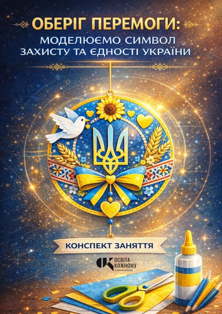 Головне зображення розробки: Оберіг Перемоги: інтегроване STEM-заняття з моделювання символів захисту та єдності (Конспект + Інтерактив + Схеми)
