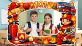 🚒 МЕГАНОВИНКА! Фоторамка до Дня пожежної охорони (17 квітня)! 🔥✨