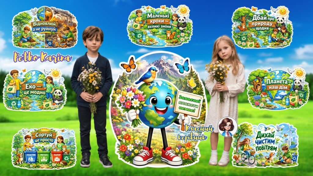 Головне зображення розробки: WOW-НОВИНКА до Дня Землі. Ростова фігура планети 9, 16, 25 аркушів та топери