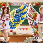 Фото розробки: Вишивані крила на 9, 16, 25 аркушів А4. Чотири різних варіанти