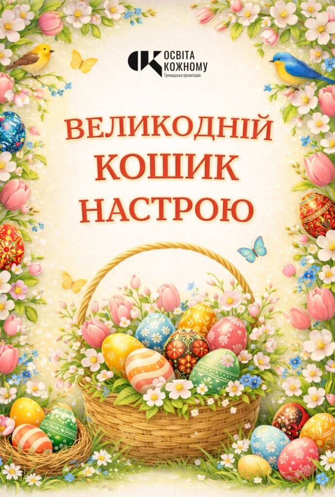Головне зображення розробки: Інтерактивна гра-аплікація «Великодній кошик настрою»: методична розробка + плакат (А1/А4) та шаблони писанок