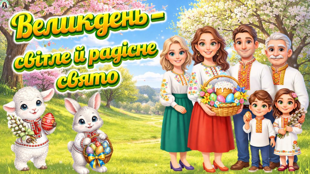 Головне зображення розробки: Великдень – світле й радісне свято. Великдень 2026. Сучасна, анімована презентація.