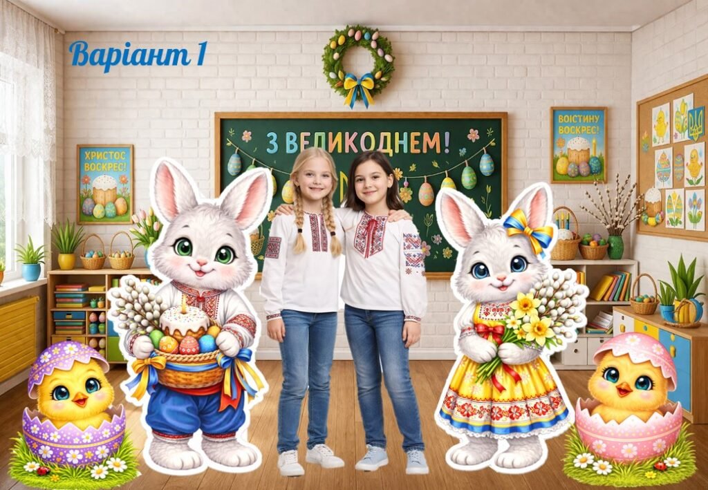 Головне зображення розробки: Ростові фігури до Великодня. Мега фотобутафорія. Великдень.