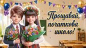 Новинка! Новенька ігрова презентація “Прощавай, початкова школо!” на випускний або останній дзвоник 4 клас