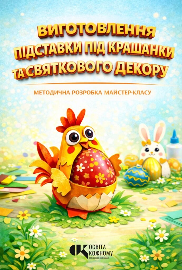 Головне зображення розробки: Виготовлення підставки під крашанки та святкового декору з паперу