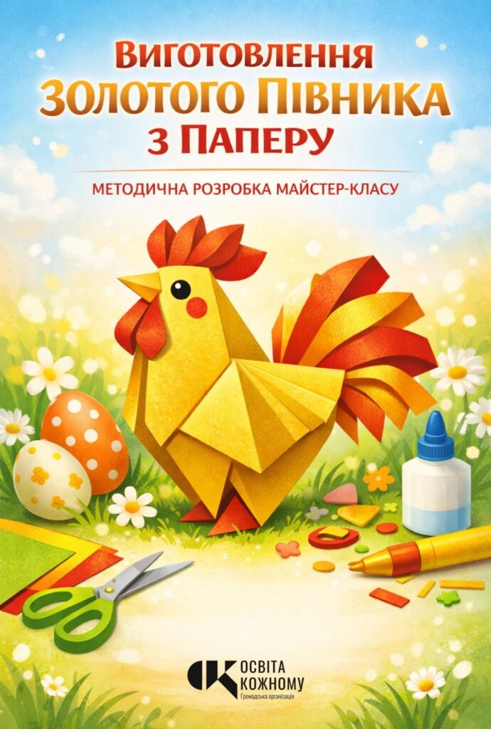 Головне зображення розробки: Методичні рекомендації: «Золотий півник з паперу»