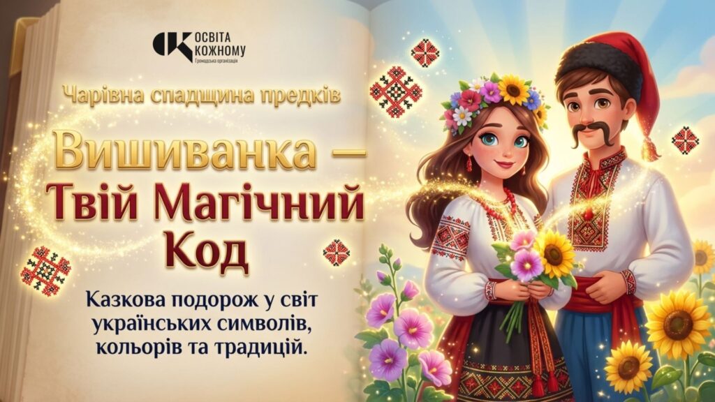 Головне зображення розробки: Вишиванка: Твій магічний код. Комплект: Анімоване відео + Інтерактивна презентація