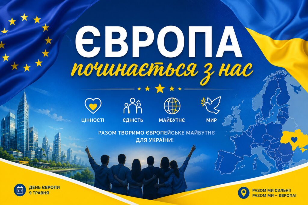 Головне зображення розробки: «Європа починається з нас» День Європи (презентація+сценарій), виховний захід