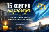 “15 ХВИЛИН НАЗАВЖДИ: День пам’яті жертв геноциду кримськотатарського народу” Презентація+сценарій