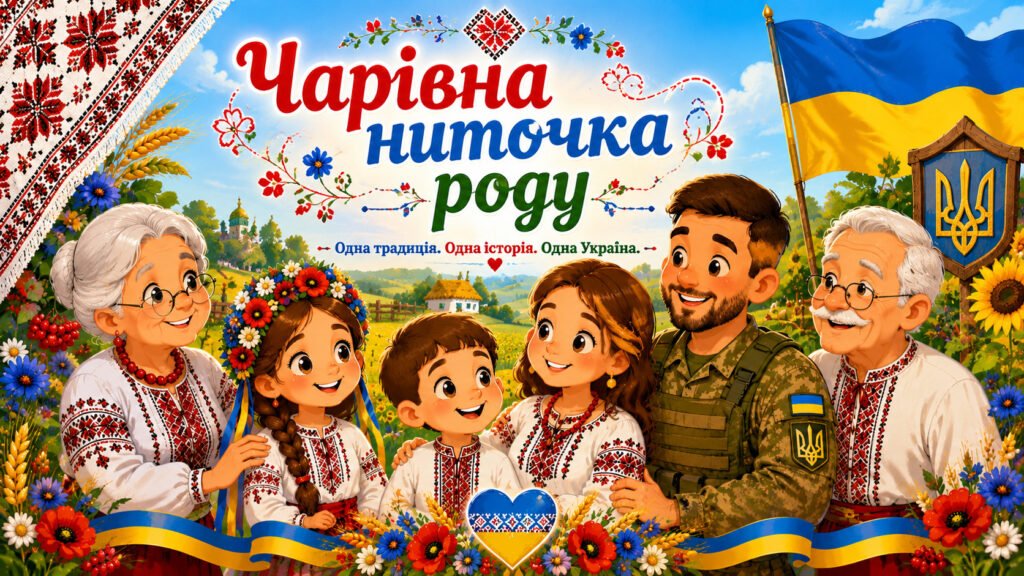 Головне зображення розробки: «ЧАРІВНА НИТОЧКА РОДУ». День Вишиванки (1-5 клас) ПРЕЗЕНТАЦІЯ+ СЦЕНАРІЙ