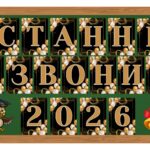 Фото розробки: 5 розтяжок на дошку “Останній дзвоник 2026, 2027, 2028”