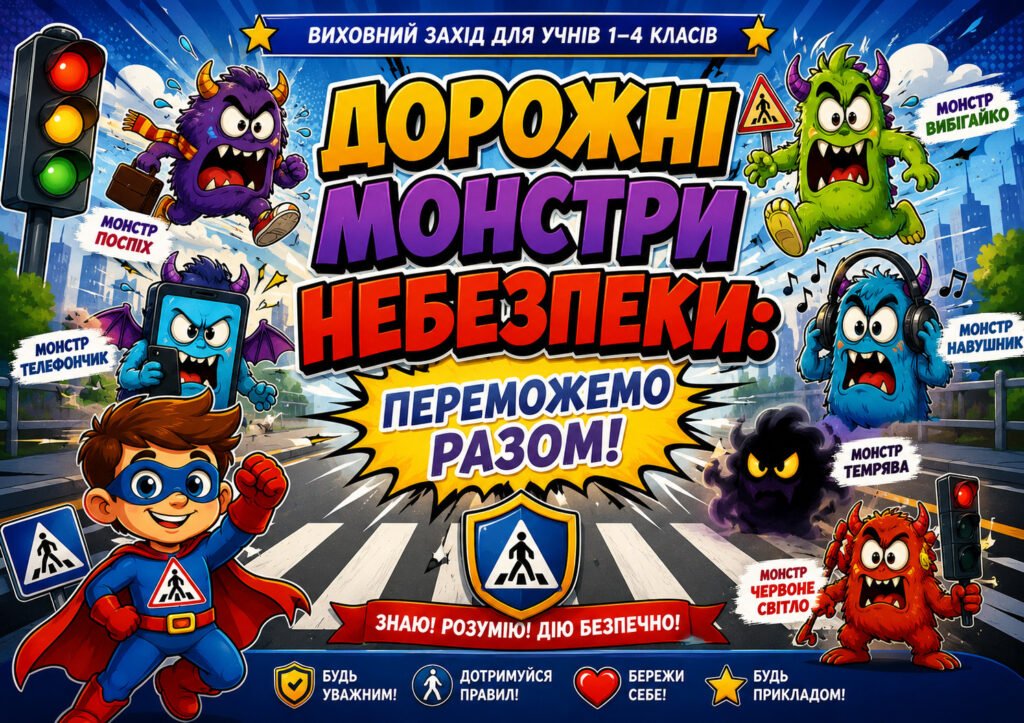 Головне зображення розробки: Інтерактивна гра-пригода «Дорожня оборона: як уникнути небезпек на дорозі під час війни»