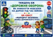 QR-квест «Дорожня оборона: як уникнути небезпек на дорозі під час війни»