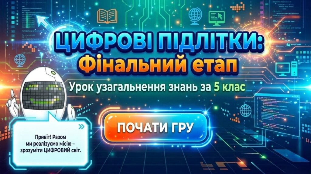 Головне зображення розробки: Презентація “Урок узагальнення знань за 5 клас” з інформатики Біос