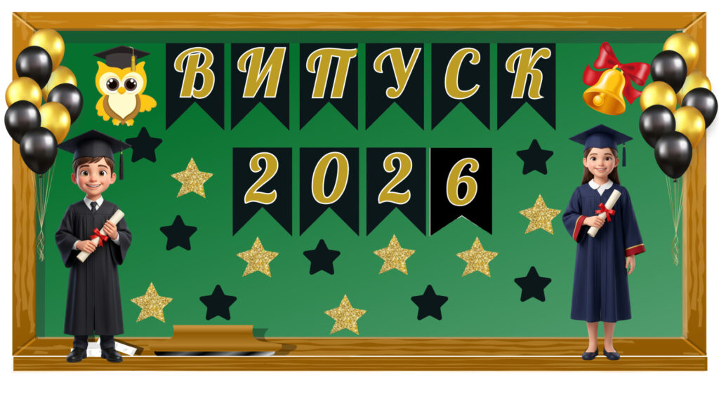 Головне зображення розробки: Оформлення дошки “Випуск 2024/5/6”