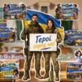 Мега оформлення до Дня героїв. Ростова фігура 9, 16, 25, 36 аркушів А4 та 25 топерів