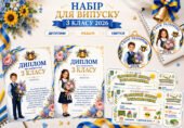 Набір для останнього дзвоника у 3 класі 2026: дипломи, медалі та щасливі квитки.