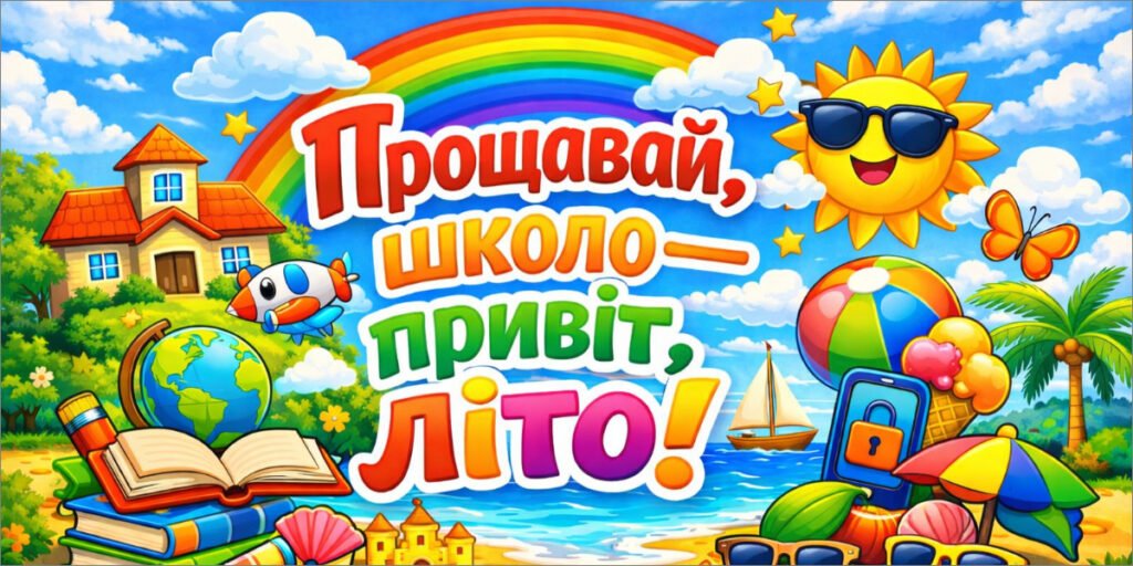 Головне зображення розробки: Квест “Прощавай, школо — привіт, літо!” (Останній урок з гумором)