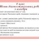 Фото розробки: Діагностувальні роботи на рік з алгебри 8 клас алгебра НУШ за модельною програмою А.Мерзляка
