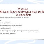 Фото розробки: Діагностувальні роботи на рік з алгебри 9 клас НУШ за модельною програмою О. Істера