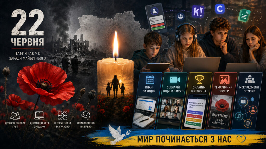 Головне зображення розробки: Готовий мега-комплект матеріалів до Дня скорботи і вшанування пам’яті жертв війни в Україні (22 червня)