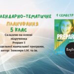 PREPARE 5. КТП 5 клас НУШ І семестр з ГРУПАМИ РЕЗУЛЬТАТІВ 3,5 год на тиждень