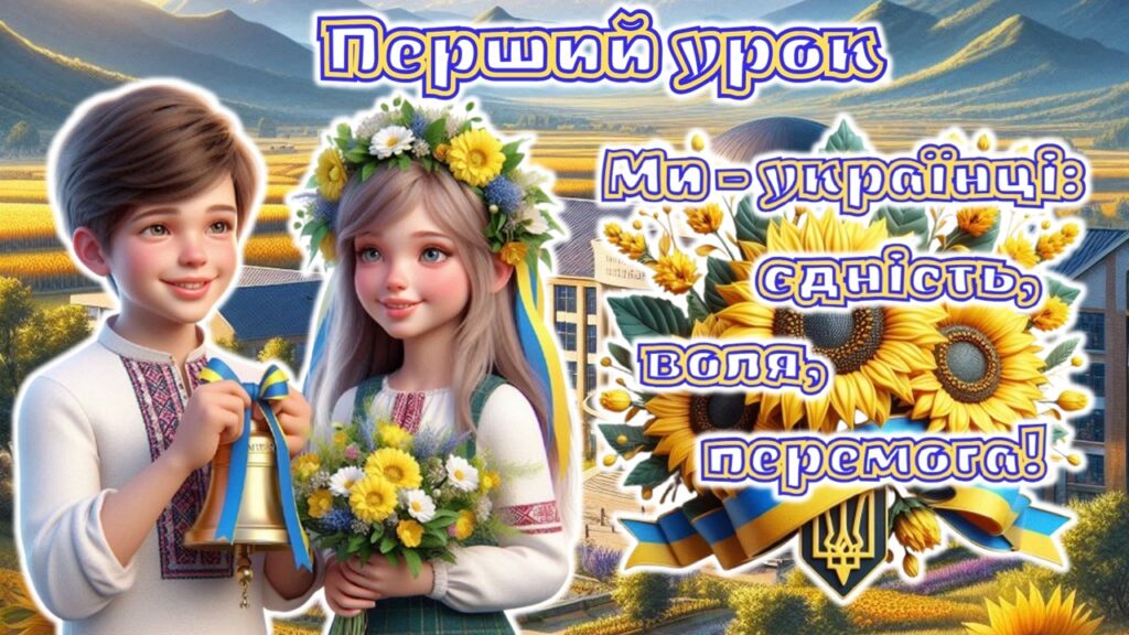 Головне зображення розробки: Перший урок 2026/2027 за рекомендаціями МОН 2-6 клас. Анімована інформаційно-ігрова презентація “Ми – українці: єдність, воля, перемога”