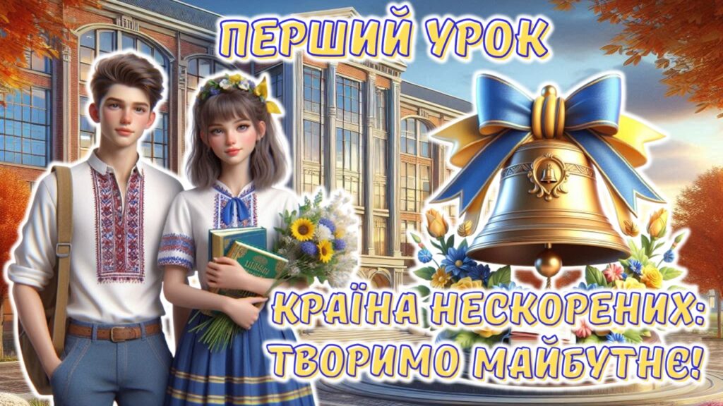 Головне зображення розробки: Перший урок 2026/2027 за рекомендаціями МОН 5-11 клас “Країна нескорених: творимо майбутнє”.
