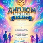 Фото розробки: Креативні дипломи випускників 9 класу