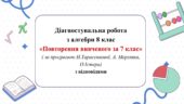 Діагностувальна робота з алгебри 8 клас “Повторення вивченого за 7 клас”
