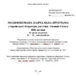 Фото розробки: Модифікована навчальна програма (ІV рівень підтримки). Українська література. 9 клас НУШ. Авраменко О. М. (70 год / 2 год на тиждень)
