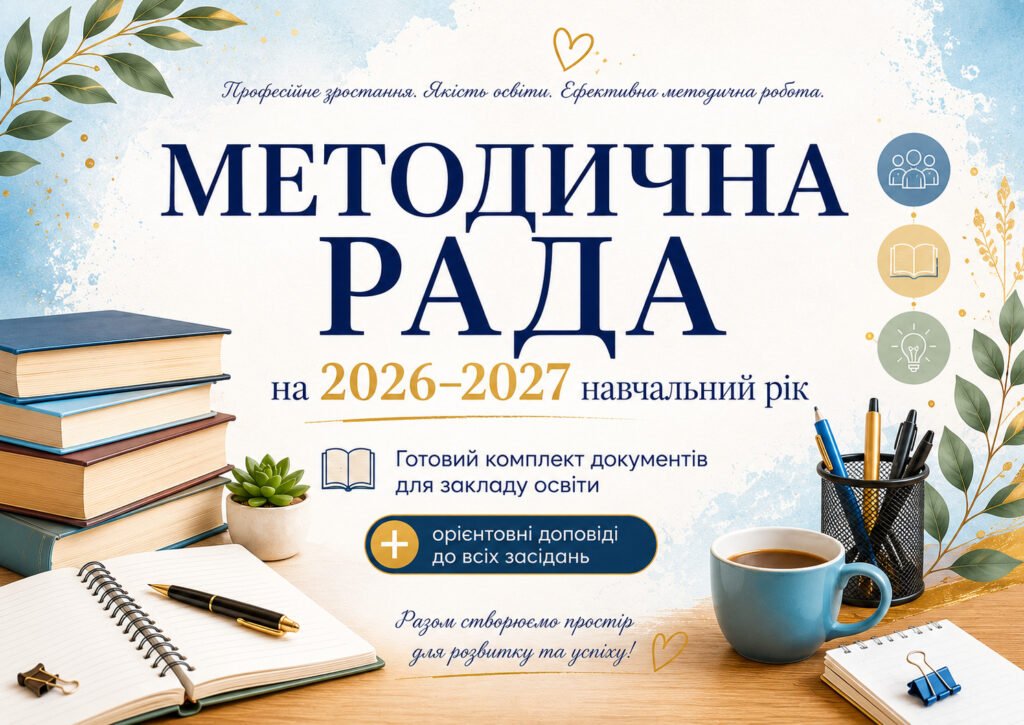 Головне зображення розробки: Методична рада на 2026/2027 навчальний рік