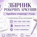 Збірник завдань за групами результатів із зарубіжної літератури для 9 класу за модельною програмою О. Ніколенко на рік