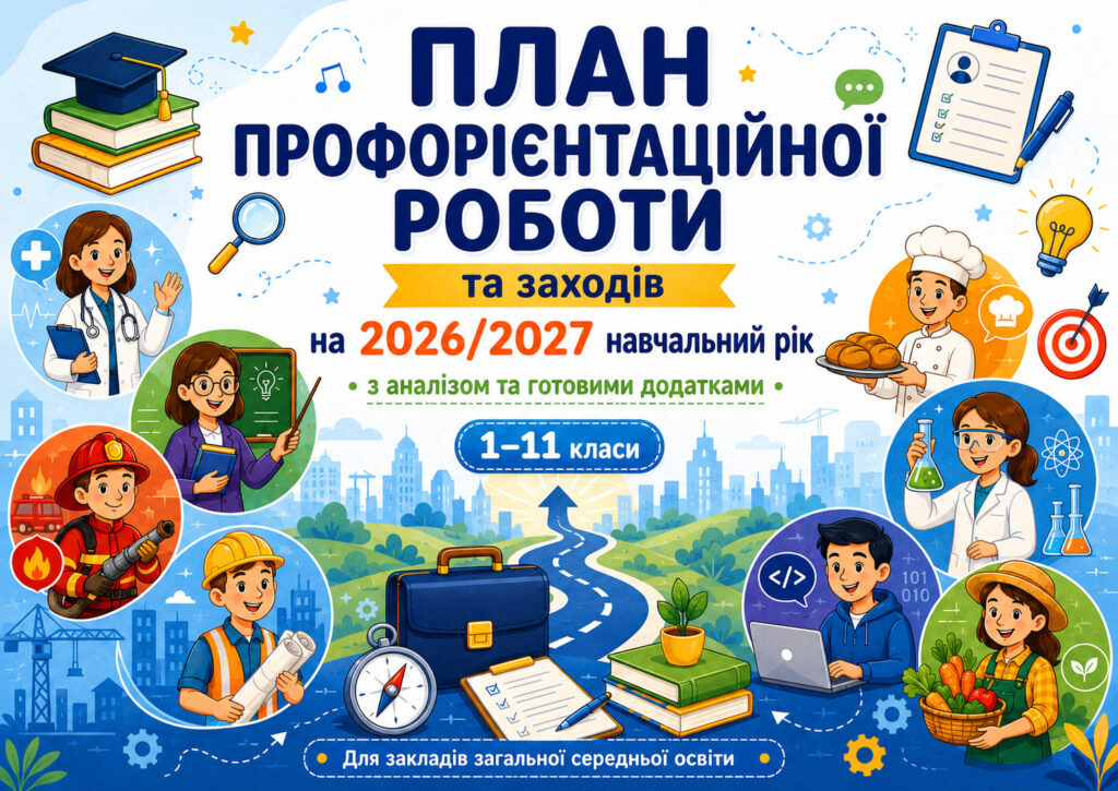 Головне зображення розробки: ПЛАН профорієнтаційної роботи та заходів на 2026/2027 навчальний рік