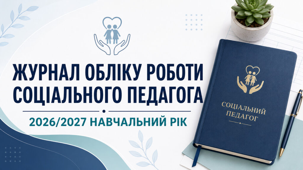 Головне зображення розробки: Журнал щоденного обліку роботи соціального педагога на 2026/2027 навчальний рік