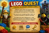 🧱 Інтерактивний квест «У пошуках загубленого Золотого Кубика LEGO»