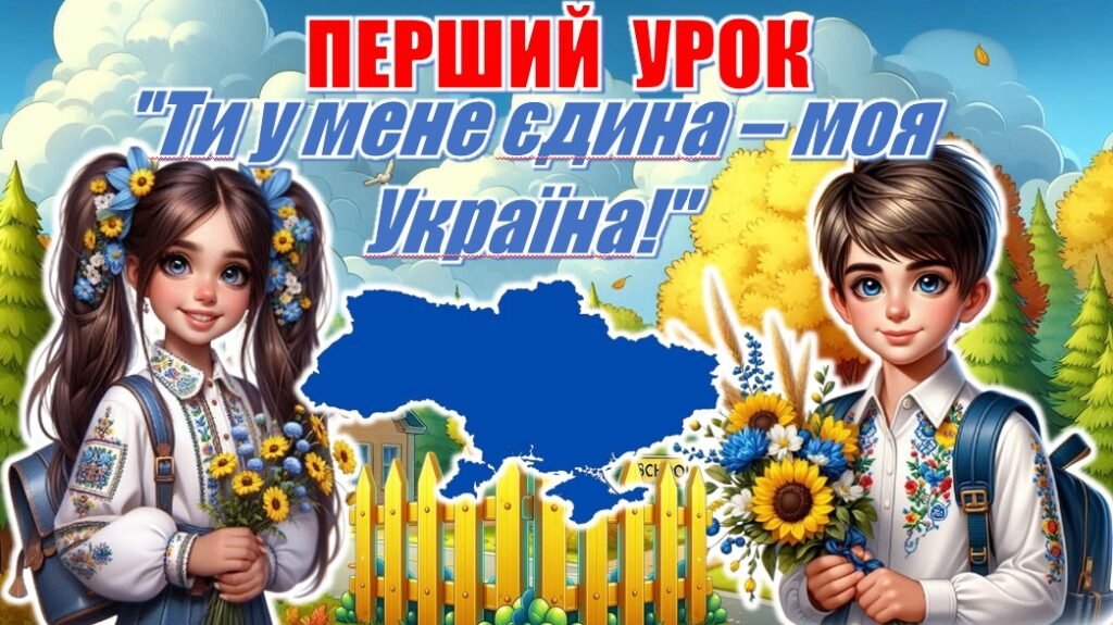 Головне зображення розробки: Перший урок 2026/2027 “Ти у мене єдина – моя Україна!” презентація+конспект