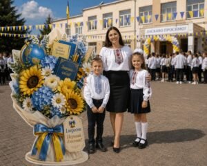 Ростовий букет до Дня знань/Фотозона до 1 дзвоника 🌻📚🔔
