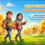 Комплект «МОЯ БЕЗПЕКА — МОЯ ВІДПОВІДАЛЬНІСТЬ» для початкових класів (презентація+плакат+робочі аркуші+розтяжка+похвальний лист)