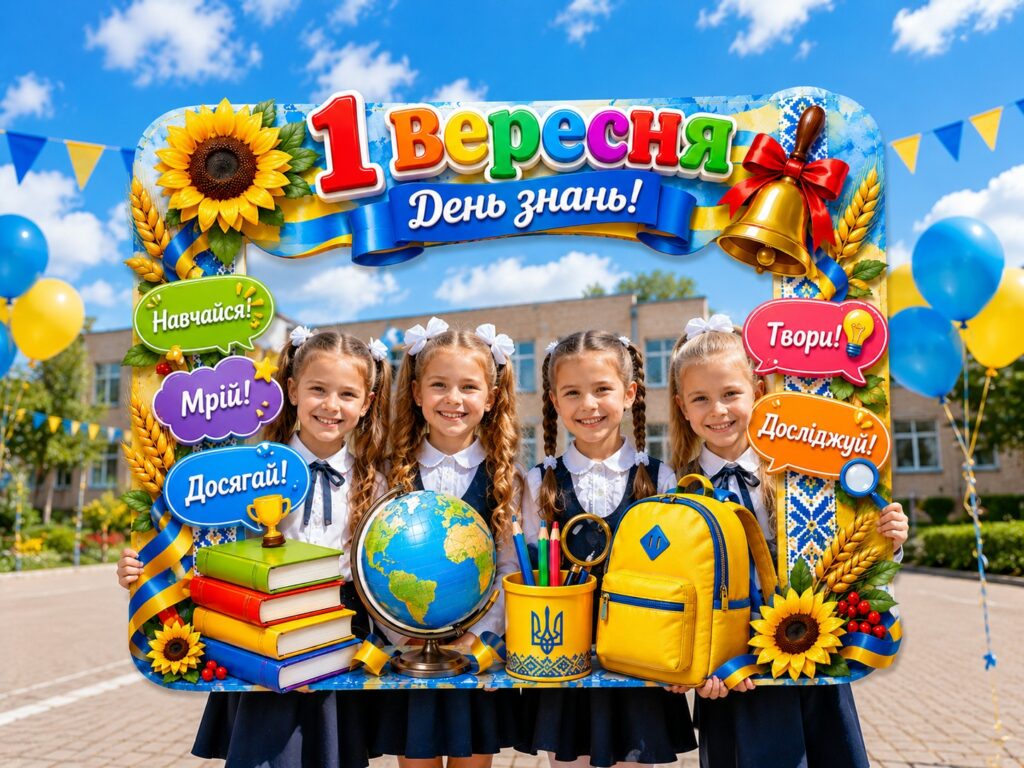 Головне зображення розробки: Фоторамка «1 Вересня. День знань!» 💛💙🌻