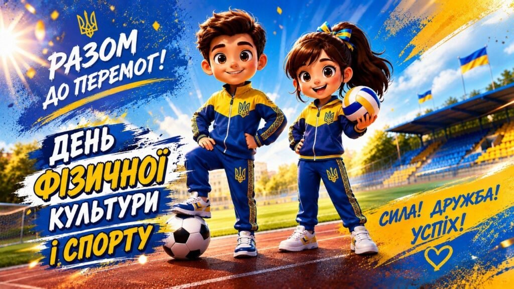 Головне зображення розробки: 🏆 ДЕНЬ ФІЗИЧНОЇ КУЛЬТУРИ І СПОРТУ