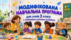 МОДИФІКОВАНА НАВЧАЛЬНА ПРОГРАМА для учня / учениці 3 класу з особливими освітніми потребами за типовою освітньою програмою, розробленою під керівництв